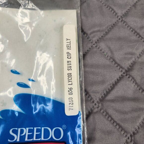 Vintage Speedo Lycra Swim Cap Kelly Green With Logo & Original Packaging - Picture 2 of 3